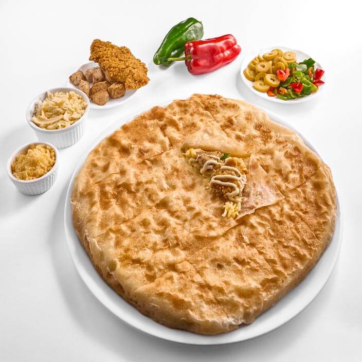 فطيرة دجاج كرانشى حار