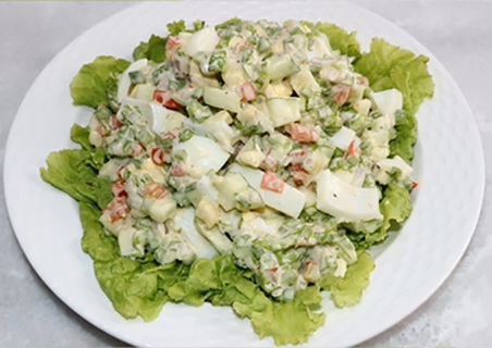 سلطة خضروات بالمايونيز صيامى